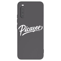 Fekete szilikon tok az alábbi mobiltelefonokra Sony Xperia 10 III - Picasee - old logo - white