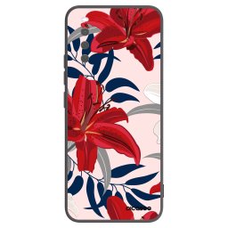 Fekete szilikon tok az alábbi mobiltelefonokra Sony Xperia 10 III - Red Lily