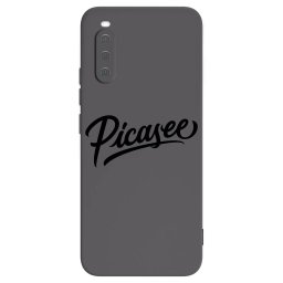 Fekete szilikon tok az alábbi mobiltelefonokra Sony Xperia 10 III - Picasee - old logo - black