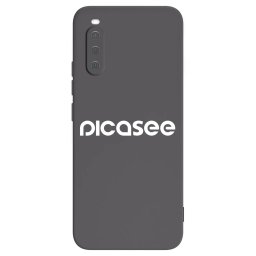 Fekete szilikon tok az alábbi mobiltelefonokra Sony Xperia 10 III - Picasee - new logo - white