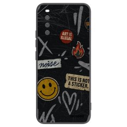 Fekete szilikon tok az alábbi mobiltelefonokra Sony Xperia 10 III - STICKERS x TAGS