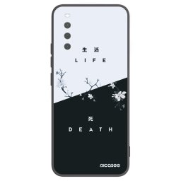 Fekete szilikon tok az alábbi mobiltelefonokra Sony Xperia 10 III - Life - Death