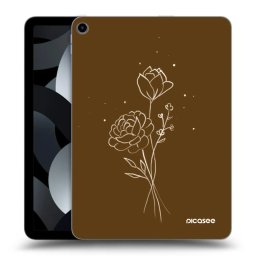 Átlátszó szilikon tok az alábbi táblagépre Apple iPad Pro 11" 2019 (1.gen.) - Brown flowers