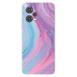 Átlátszó szilikon tok az alábbi mobiltelefonokra Xiaomi Poco X5 - Pink liquid