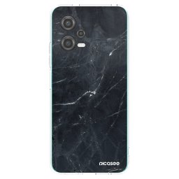 Átlátszó szilikon tok az alábbi mobiltelefonokra Xiaomi Poco X5 - Black marble