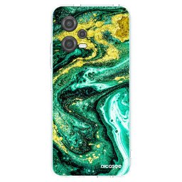 Átlátszó szilikon tok az alábbi mobiltelefonokra Xiaomi Poco X5 - Green Gold