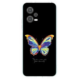 Átlátszó szilikon tok az alábbi mobiltelefonokra Xiaomi Poco X5 - Diamanty Black