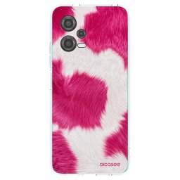 Átlátszó szilikon tok az alábbi mobiltelefonokra Xiaomi Poco X5 - Pink Moo