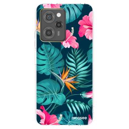 Átlátszó szilikon tok az alábbi mobiltelefonokra Xiaomi Poco X5 Pro - Pink Monstera