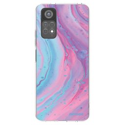Átlátszó szilikon tok az alábbi mobiltelefonokra Xiaomi Redmi Note 11S 5G - Pink liquid