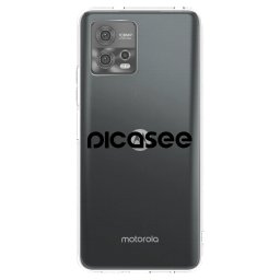 Átlátszó szilikon tok az alábbi mobiltelefonokra Motorola Moto G72 - Picasee - new logo - black
