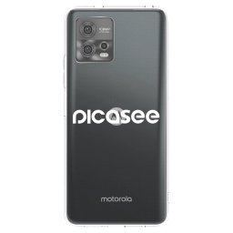 Átlátszó szilikon tok az alábbi mobiltelefonokra Motorola Moto G72 - Picasee - new logo - white