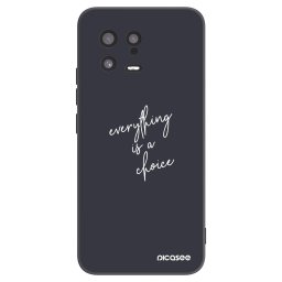 Fekete szilikon tok az alábbi mobiltelefonokra Xiaomi 13 - Everything is a choice
