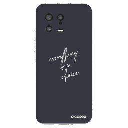 Átlátszó szilikon tok az alábbi mobiltelefonokra Xiaomi 13 - Everything is a choice