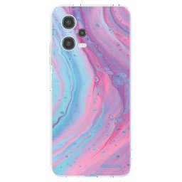 Átlátszó szilikon tok az alábbi mobiltelefonokra Xiaomi Redmi Note 12 5G - Pink liquid