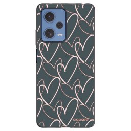 Fekete szilikon tok az alábbi mobiltelefonokra Xiaomi Redmi Note 12 Pro 5G - Lots of love