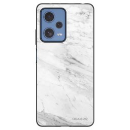Fekete szilikon tok az alábbi mobiltelefonokra Xiaomi Redmi Note 12 Pro 5G - White marble