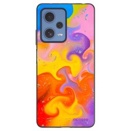 Fekete szilikon tok az alábbi mobiltelefonokra Xiaomi Redmi Note 12 Pro 5G - Bubbles