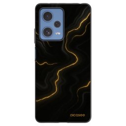 Fekete szilikon tok az alábbi mobiltelefonokra Xiaomi Redmi Note 12 Pro 5G - Thunder