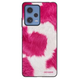 Fekete szilikon tok az alábbi mobiltelefonokra Xiaomi Redmi Note 12 Pro 5G - Pink Moo