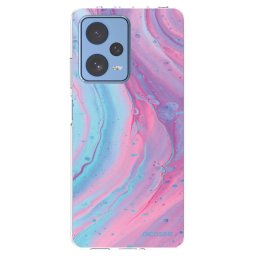 Átlátszó szilikon tok az alábbi mobiltelefonokra Xiaomi Redmi Note 12 Pro 5G - Pink liquid