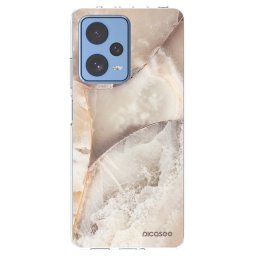 Átlátszó szilikon tok az alábbi mobiltelefonokra Xiaomi Redmi Note 12 Pro 5G - Cream marble