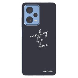 Átlátszó szilikon tok az alábbi mobiltelefonokra Xiaomi Redmi Note 12 Pro 5G - Everything is a choice