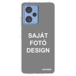 Átlátszó szilikon tok az alábbi mobiltelefonokra Xiaomi Redmi Note 12 Pro 5G - Saját fotó/motívum