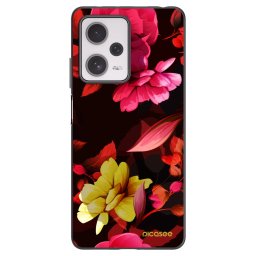 Fekete szilikon tok az alábbi mobiltelefonokra Xiaomi Redmi Note 12 Pro+ 5G - Dark Peonny