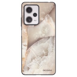 Fekete szilikon tok az alábbi mobiltelefonokra Xiaomi Redmi Note 12 Pro+ 5G - Cream marble