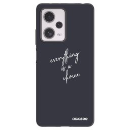 Fekete szilikon tok az alábbi mobiltelefonokra Xiaomi Redmi Note 12 Pro+ 5G - Everything is a choice