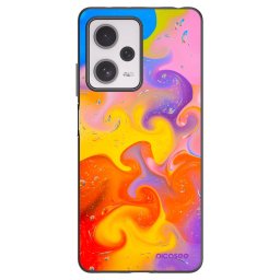 Fekete szilikon tok az alábbi mobiltelefonokra Xiaomi Redmi Note 12 Pro+ 5G - Bubbles