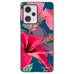 Fekete szilikon tok az alábbi mobiltelefonokra Xiaomi Redmi Note 12 Pro+ 5G - Hibiscus