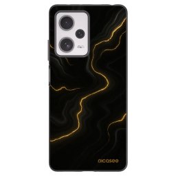 Fekete szilikon tok az alábbi mobiltelefonokra Xiaomi Redmi Note 12 Pro+ 5G - Thunder