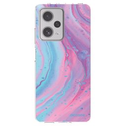 Átlátszó szilikon tok az alábbi mobiltelefonokra Xiaomi Redmi Note 12 Pro+ 5G - Pink liquid