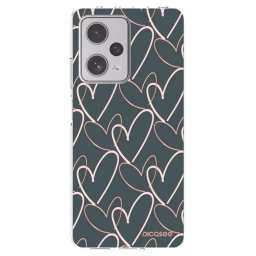 Átlátszó szilikon tok az alábbi mobiltelefonokra Xiaomi Redmi Note 12 Pro+ 5G - Lots of love