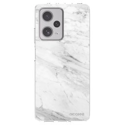 Átlátszó szilikon tok az alábbi mobiltelefonokra Xiaomi Redmi Note 12 Pro+ 5G - White marble