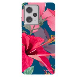 Átlátszó szilikon tok az alábbi mobiltelefonokra Xiaomi Redmi Note 12 Pro+ 5G - Hibiscus