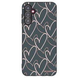 Fekete szilikon tok az alábbi mobiltelefonokra Samsung Galaxy A14 4G A145R - Lots of love
