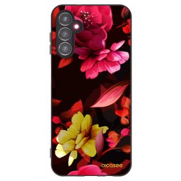 Fekete szilikon tok az alábbi mobiltelefonokra Samsung Galaxy A14 4G A145R - Dark Peonny