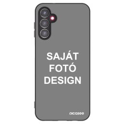 Fekete szilikon tok az alábbi mobiltelefonokra Samsung Galaxy A14 4G A145R - Saját fotó/motívum