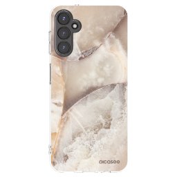 Átlátszó szilikon tok az alábbi mobiltelefonokra Samsung Galaxy A14 4G A145R - Cream marble