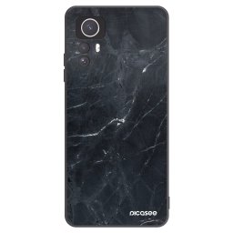 Fekete szilikon tok az alábbi mobiltelefonokra Xiaomi Redmi Note 12S - Black marble
