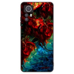 Fekete szilikon tok az alábbi mobiltelefonokra Xiaomi Redmi Note 12S - Universe