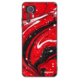 Fekete szilikon tok az alábbi mobiltelefonokra Xiaomi Redmi Note 12S - Red black