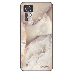 Fekete szilikon tok az alábbi mobiltelefonokra Xiaomi Redmi Note 12S - Cream marble