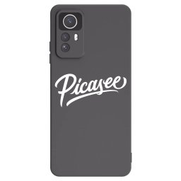 Fekete szilikon tok az alábbi mobiltelefonokra Xiaomi Redmi Note 12S - Picasee - old logo - white