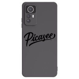 Fekete szilikon tok az alábbi mobiltelefonokra Xiaomi Redmi Note 12S - Picasee - old logo - black