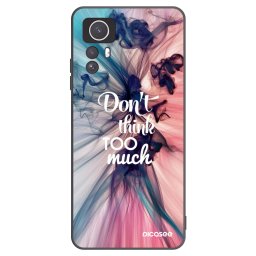 Fekete szilikon tok az alábbi mobiltelefonokra Xiaomi Redmi Note 12S - Don't think TOO much