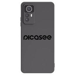 Fekete szilikon tok az alábbi mobiltelefonokra Xiaomi Redmi Note 12S - Picasee - new logo - black